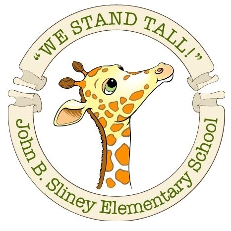 JBS Logo -- "WE STAND TALL! -- John B. Sliney Elementary School"